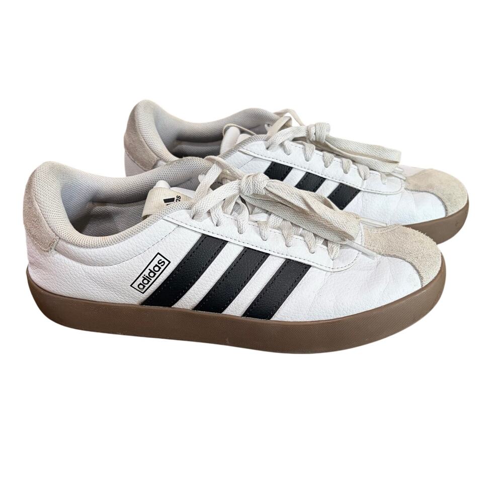 Adidas VL Court 3.0 White Black Gum Women’s Size 9